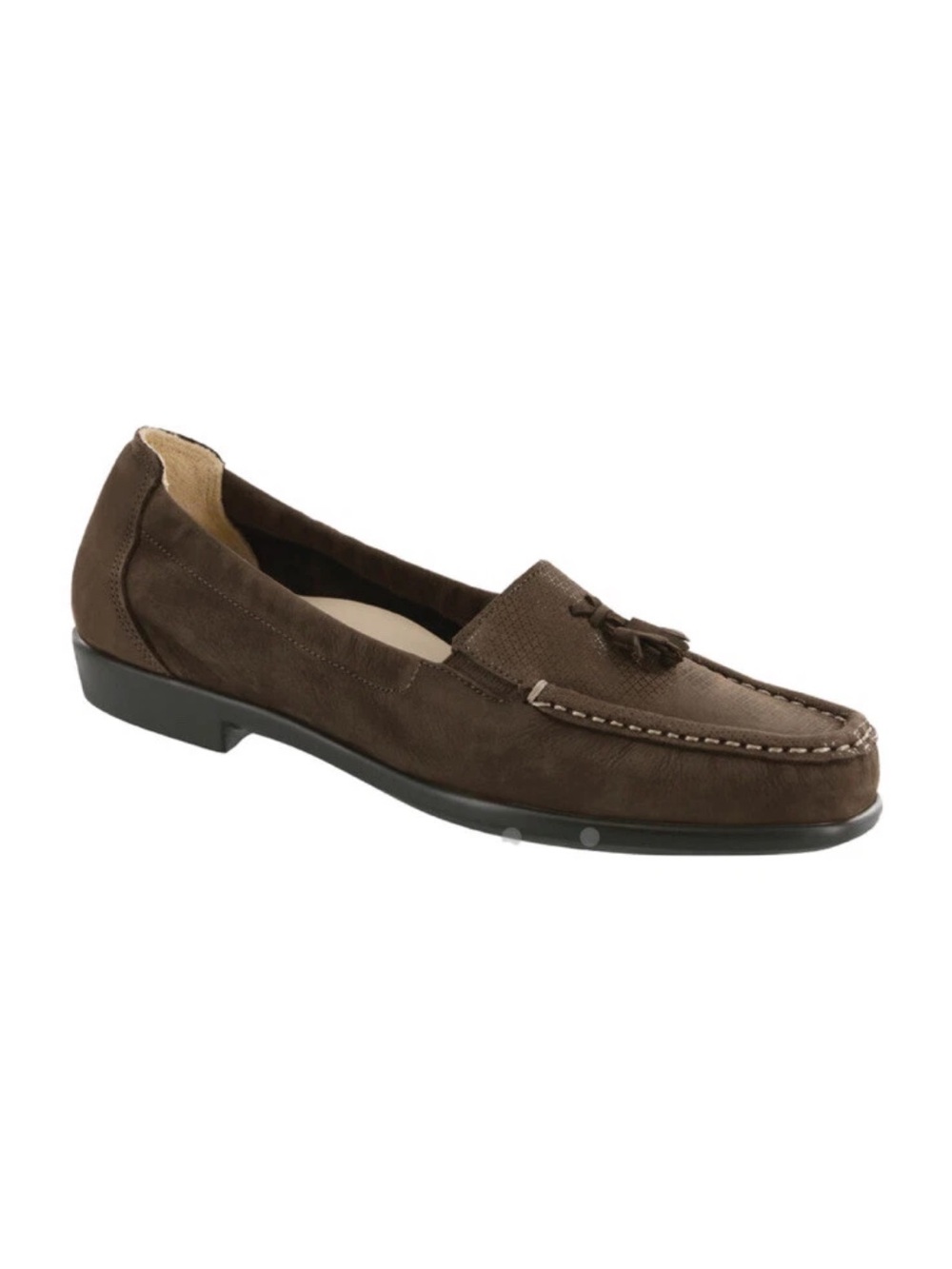 NIB SAS Hope Tassel Loafers Shoes Brown Turf suede Women’s 8 M New In Box
